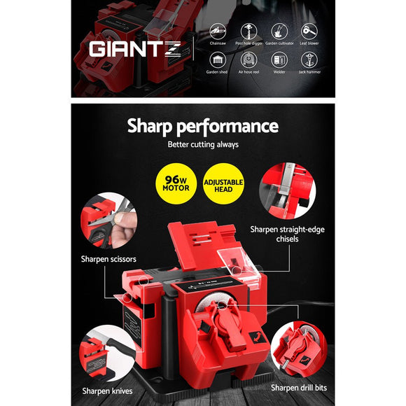 Giantz Tool Sharpener 96W Electric Drill Bit Knife Scissor Chisel Planer Grinder - RnR Galore