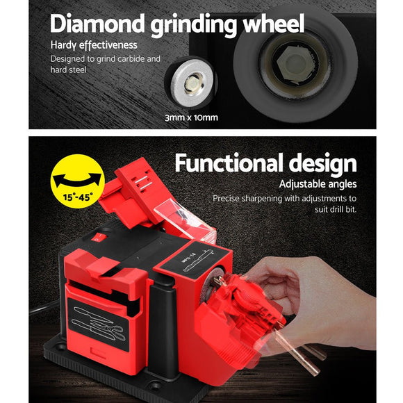 Giantz Tool Sharpener 96W Electric Drill Bit Knife Scissor Chisel Planer Grinder - RnR Galore