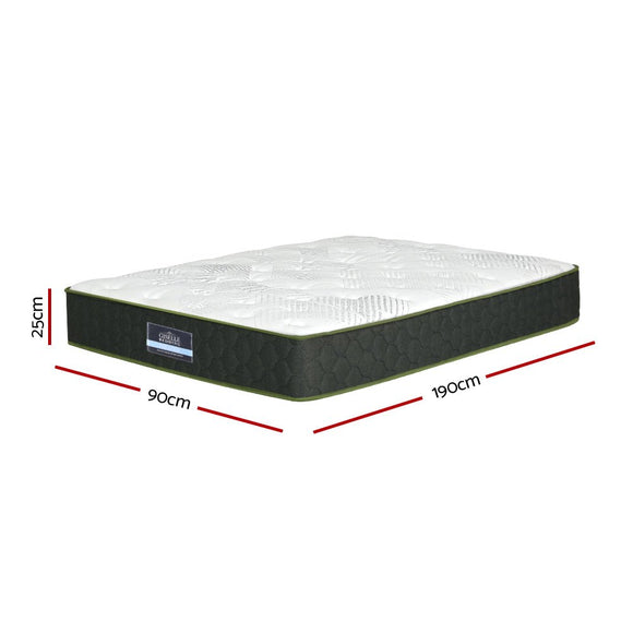 Giselle Bedding 25cm Mattress Green Tea Foam Single - RnR Galore