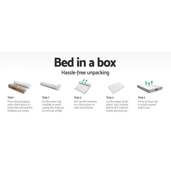 Giselle Bedding 27cm Mattress Double - sided Flippable Layer Queen - RnR Galore