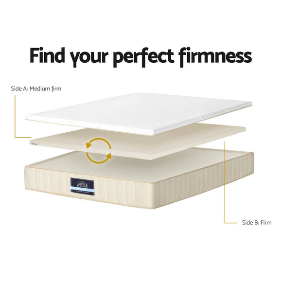 Giselle Bedding 27cm Mattress Double - sided Flippable Layer Single - RnR Galore
