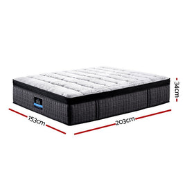Giselle Bedding 34cm Mattress 9 Zone Latex Foam Queen - RnR Galore