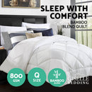 Giselle Bedding 800GSM Microfibre Bamboo Quilt Queen - RnR Galore