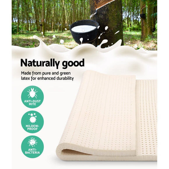 Giselle Bedding Latex Mattress Topper 7.5cm Queen - RnR Galore