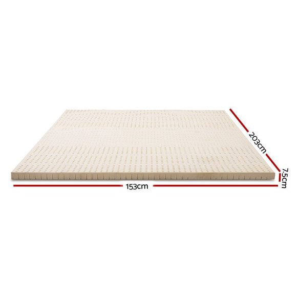 Giselle Bedding Latex Mattress Topper 7.5cm Queen - RnR Galore