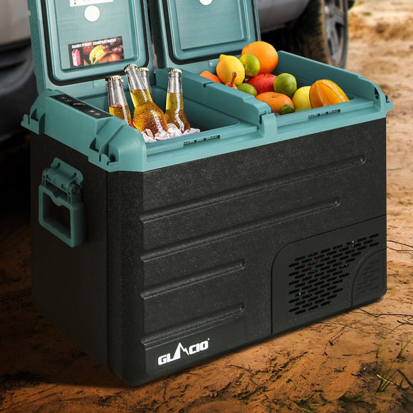Glacio 50L Portable Fridge Freezer Cooler Camping 12V/24V/240V Caravan Car - RnR Galore