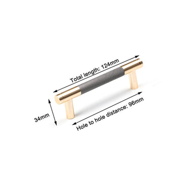 Gold Solid Modern Design Furniture Kitchen Cabinet Handles Drawer Bar Handle Pull 96mm - RnR Galore