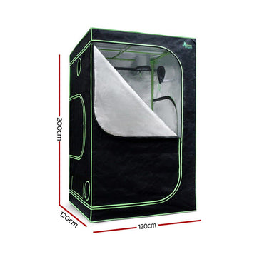 Green Fingers Grow Tent 120x120x200CM Hydroponics Kit Indoor Plant Room System - RnR Galore