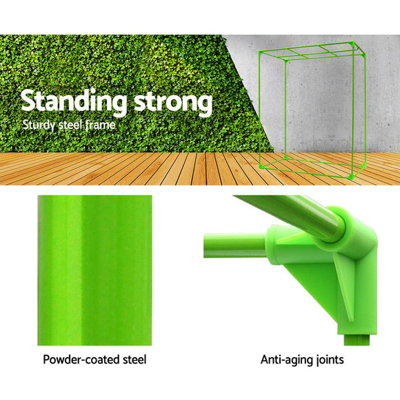 Green Fingers Grow Tent 120x120x200CM Hydroponics Kit Indoor Plant Room System - RnR Galore