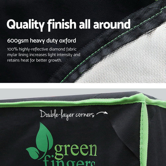 Green Fingers Grow Tent 280x140x200CM Hydroponics Kit Indoor Plant Room System - RnR Galore