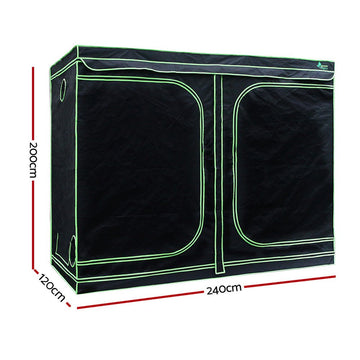 Green Fingers Grow Tent Light Kit 240x120x200CM 2000W LED 6" Vent Fan,Green Fingers Grow Tent Light Kit LED 2000W Full Spectrum 6" Vent 240x120x200CM - RnR Galore