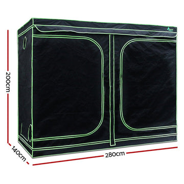 Green Fingers Grow Tent Light Kit 280x140x200CM 2000W LED 6" Vent Fan,Green Fingers Grow Tent Light Kit LED 2000W Full Spectrum 6" Vent 280x140x200CM - RnR Galore