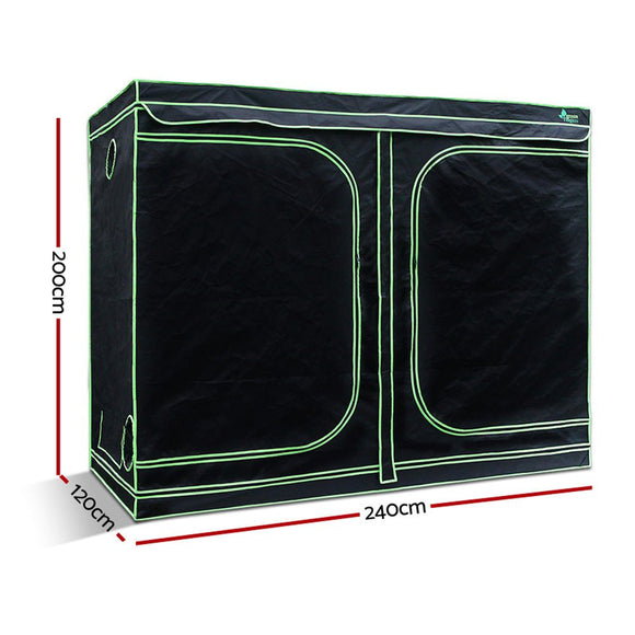 Greenfingers Grow Tent 240x120x200CM 1680D Hydroponics Kit Indoor Plant Room System - RnR Galore
