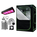 Greenfingers Grow Tent Light Kit 150x150x200CM 1200W LED 6" Vent Fan,Greenfingers Grow Tent Light Kit LED 1200W Full Spectrum 6" Vent 150x150x200CM - RnR Galore