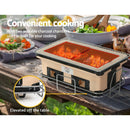 Grillz BBQ Grill Tabletop Charcoal Smoker - RnR Galore