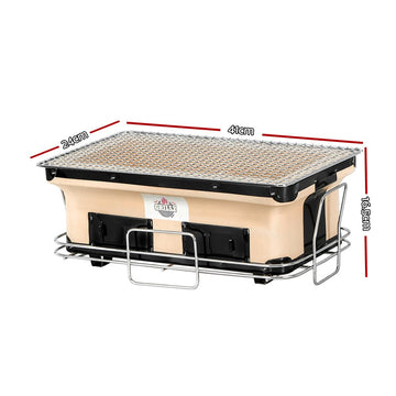 Grillz BBQ Grill Tabletop Charcoal Smoker - RnR Galore