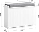 Hallway Shoe Bench Rack Cabinet Seat Cushion - RnR Galore