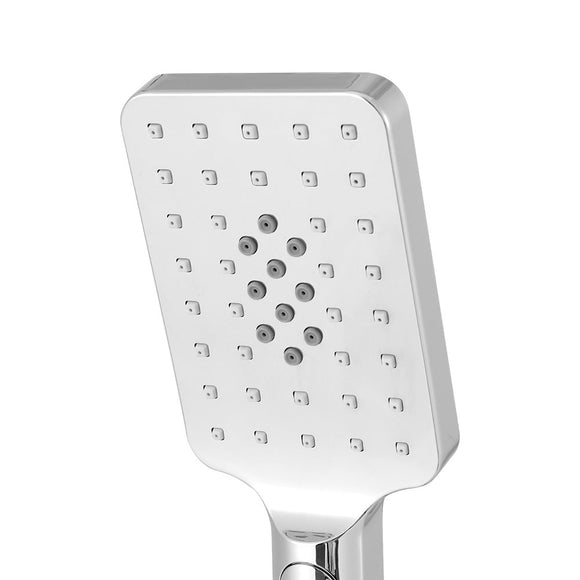 Handheld Shower Head 3.1'' High Pressure 3 Spray Modes Square Chrome - RnR Galore