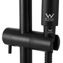Handheld Shower Head Wall Holder 4.7'' High Pressure Adjustable 3 Modes Black - RnR Galore