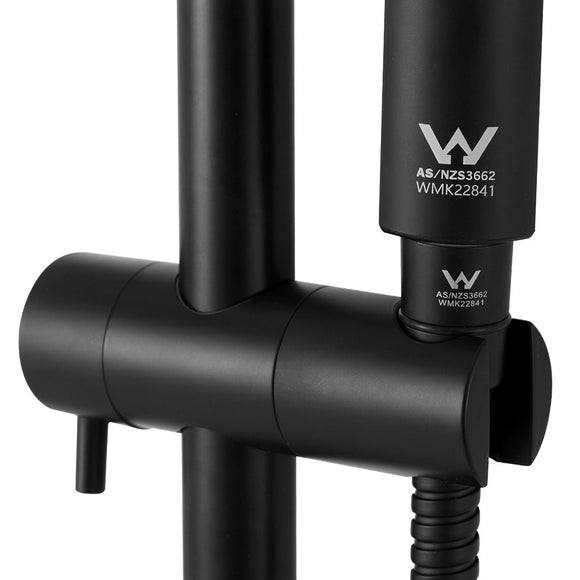 Handheld Shower Head Wall Holder 4.7'' High Pressure Adjustable 3 Modes Black - RnR Galore