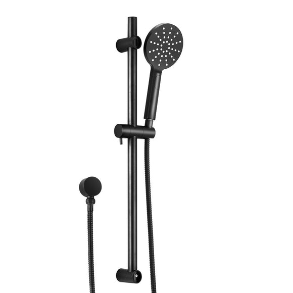 Handheld Shower Head Wall Holder 4.7'' High Pressure Adjustable 3 Modes Black - RnR Galore