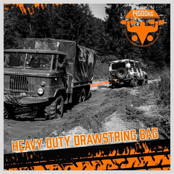Heavy Duty 9.1M Recovery Tow Straps Snatch Kit - 32,000 LBS Break Strength with D - Ring Shackles for Off - Roading Recovery and Hauling - RnR Galore