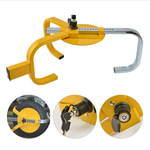 Heavy Duty Wheel Defender Lock Clamp Tyre Lock 13" 14" 15" Car Caravan Trailer - RnR Galore