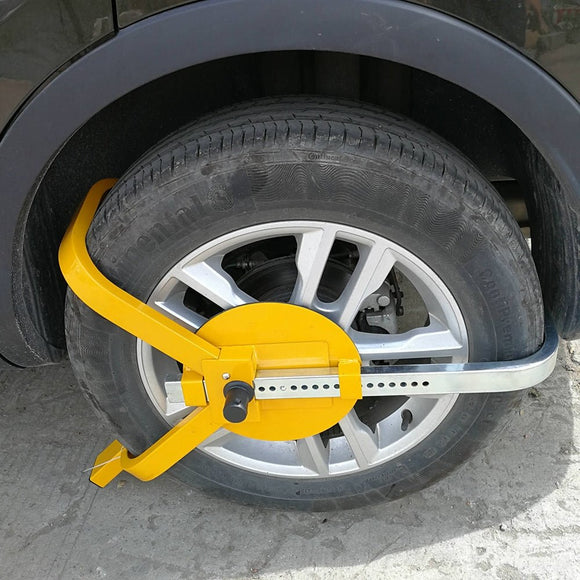 Heavy Duty Wheel Defender Lock Clamp Tyre Lock 13" 14" 15" Car Caravan Trailer - RnR Galore