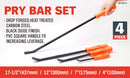 Horusdy 4Pc Steel Pry Bar Set Heavy Duty Mechanic Crowbar Car 4" 7" 12" 17 - 1/2" - RnR Galore