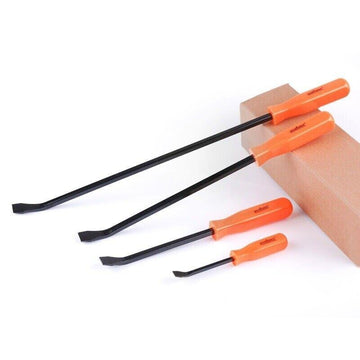 Horusdy 4Pc Steel Pry Bar Set Heavy Duty Mechanic Crowbar Car 4" 7" 12" 17 - 1/2" - RnR Galore