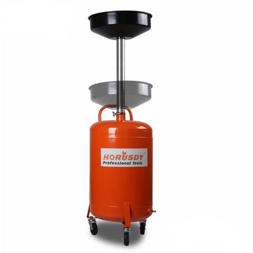 HORUSDY 80L Mobile Waste Oil Drainer Telescopic Workshop Fluid Collection Tank - RnR Galore