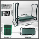 HORUSDY Garden Kneeler Bench Foldable Stool Knee Soft Pad Seat with Tool Pouch - RnR Galore