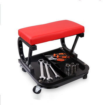 HORUSDY Rolling Creeper Seat Workshop Mechanic Stool Garage Repair Storage Tray - RnR Galore