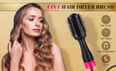 Hot Air One - Step Hair Dryer Negative Ion Anti - Frizz Blowout for Drying,Straightening, Curling and Volumizer (AU Plug) - RnR Galore