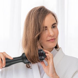 Hot Air One - Step Hair Dryer Negative Ion Anti - Frizz Blowout for Drying,Straightening, Curling and Volumizer (AU Plug) - RnR Galore