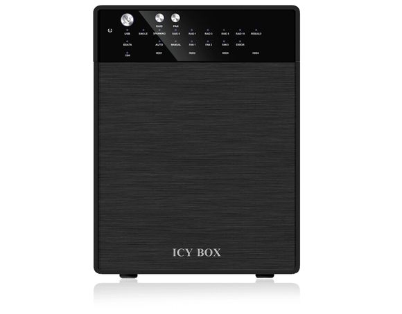 ICY BOX External 4 bay RAID System for 3.5" SATA I / II / III hard disks with USB 3.0 and eSATA (IB - RD3640SU3) - RnR Galore