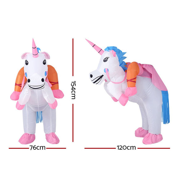 Inflatable Unicorn Costume Adult Suit Blow Up Party Fancy Dress Halloween Cosplay - RnR Galore