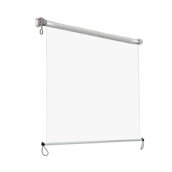 Instahut 1.5X2.4M Outdoor Blinds Clear Roll Down Awning Retractable Outdoor Blinds Water Wind Proof Transparent - RnR Galore