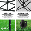 Instahut Gazebo 3x3 Pop Up Marquee Folding Wedding Tent Gazebos Camping Outdoor Shade Canopy Navy - RnR Galore