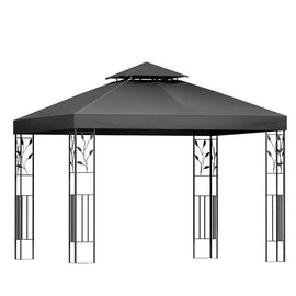 Instahut Gazebo 3x3m Marquee Outdoor Wedding Party Event Tent Home Iron Art Shade Grey - RnR Galore