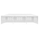 Instahut Gazebo 3x9m Marquee Wedding Party Tent Outdoor Camping Side Wall Canopy 5 Panel White - RnR Galore