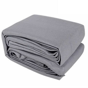 Instahut Shade Sail 6x6x6m Triangle 280GSM 98% Grey Shade Cloth - RnR Galore