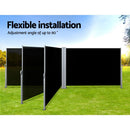 Instahut Side Awning Outdoor Blinds Sun Shade Retractable Screen 2X6M BK - RnR Galore