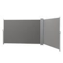 Instahut Side Awning Sun Shade Outdoor Retractable Privacy Screen 1.8X6M Grey - RnR Galore