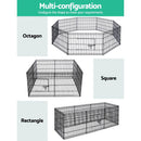 i.Pet 2x24" 8 Panel Dog Playpen Pet Fence Exercise Cage Enclosure Play Pen - RnR Galore
