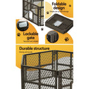 i.Pet Dog Playpen Enclosure 6 Panel Pet Fence Plastic Play Pen - RnR Galore