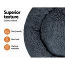 i.Pet Pet Bed Dog Cat 110cm Calming Extra Large Soft Plush Dark Grey - RnR Galore