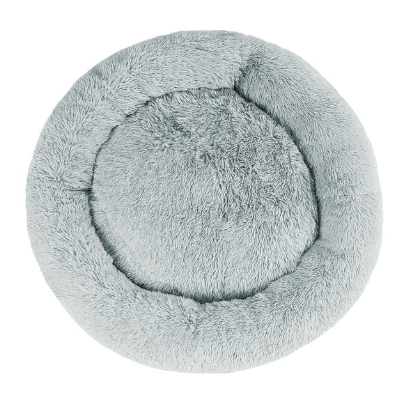 i.Pet Pet Bed Dog Cat 110cm Calming Extra Large Soft Plush Light Grey - RnR Galore