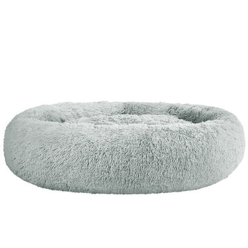 i.Pet Pet Bed Dog Cat 110cm Calming Extra Large Soft Plush Light Grey - RnR Galore