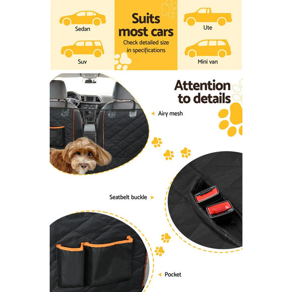 i.Pet Pet Car Seat Cover Dog Protector Hammock Back Waterproof Belt Non Slip Mat - RnR Galore